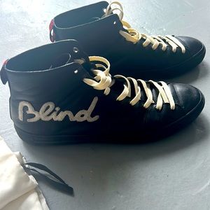 Gucci black Calf skin chucks
